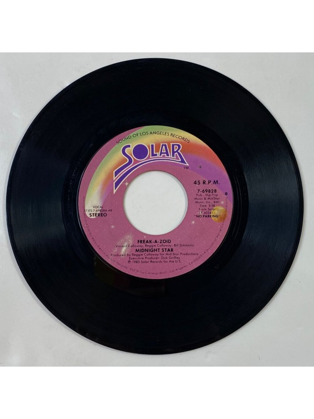 Vintage Midnight Star 45 RPM Solar Records Dance Vinyl "Freak-a-Zoid" "Move Me"